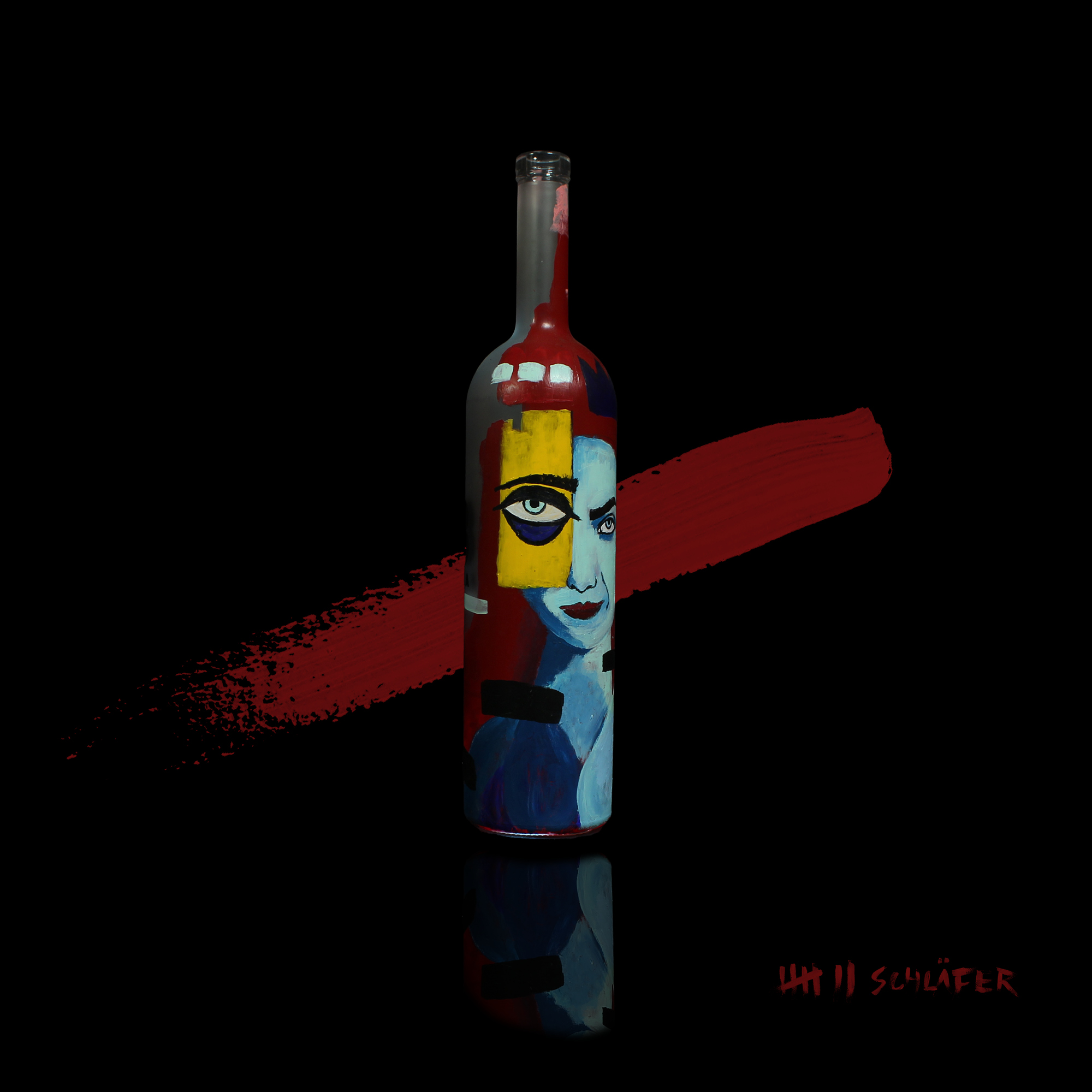 Flaschen mit strich21